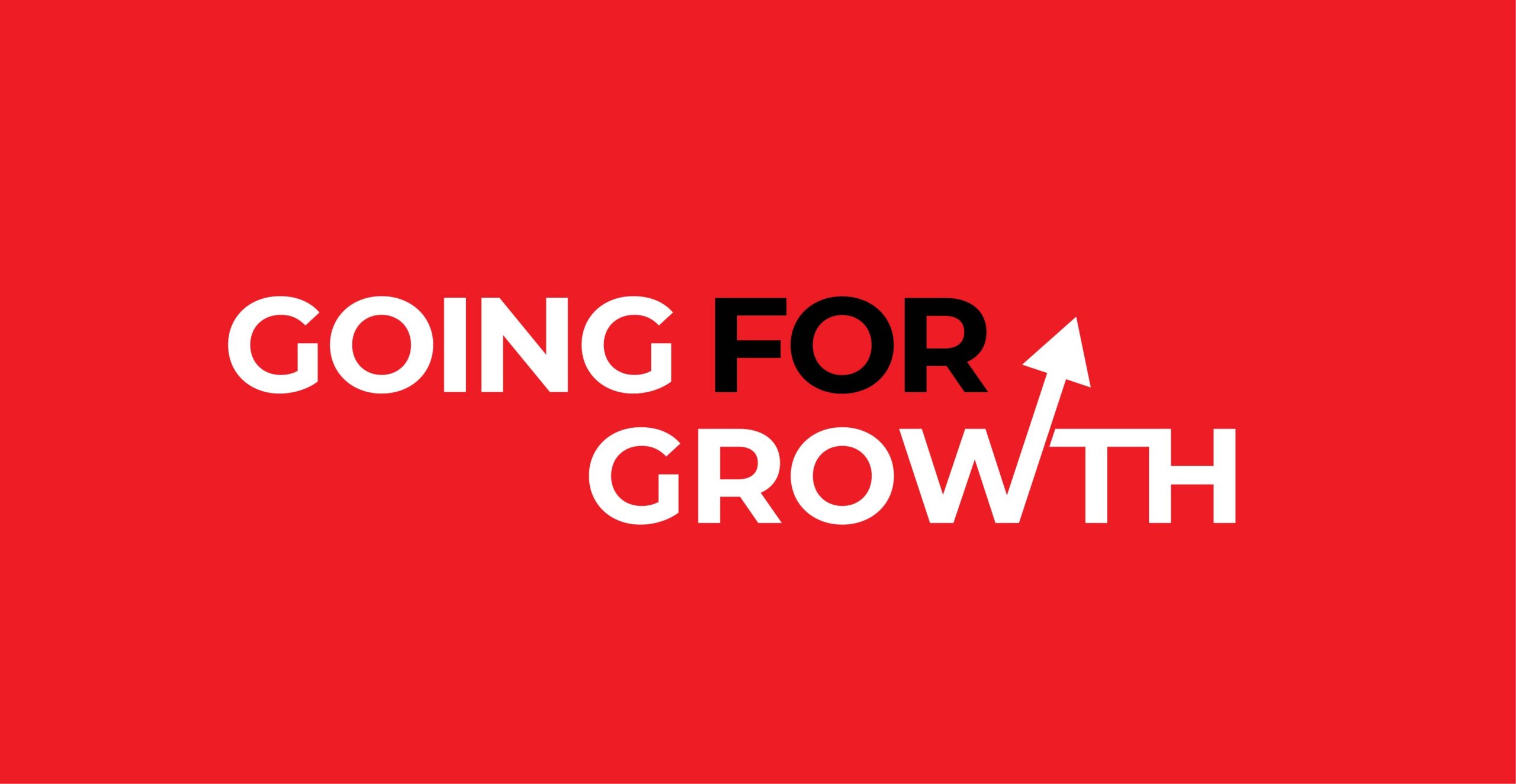 Going For Growth - Red Background
